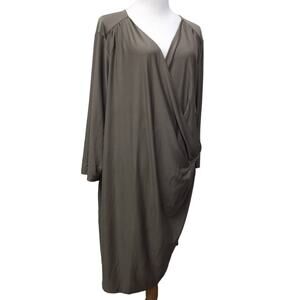 Signature Collection Dress Womens 3X Stretch Gray